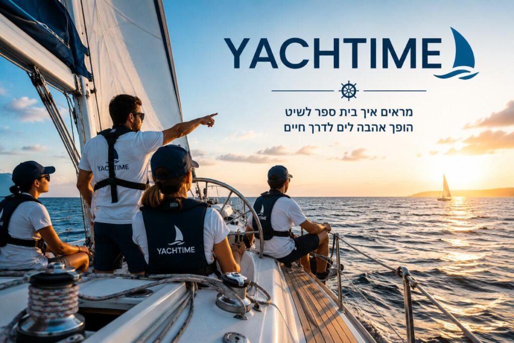 תלמידים מתרגלים הפלגה בסירת מפרש במסגרת בית ספר לשיט