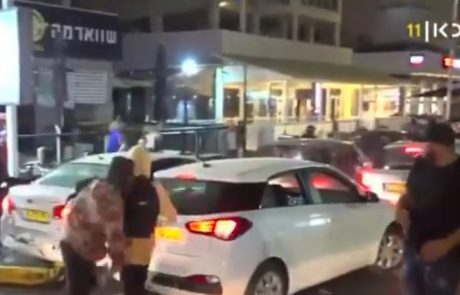 בת ים בוערת. נהג הוכה, חנויות נפרצו וארבעה פורעים נעצרו